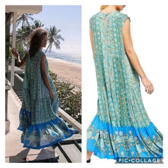 NWT FREE PEOPLE Hanalei Bay Cottagecore Boho Maxi Dress Size Large - Picture 12 of 14